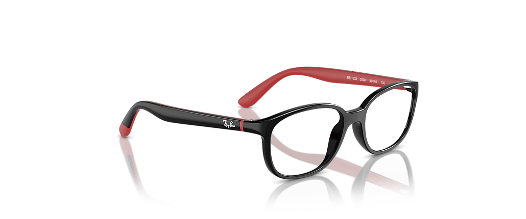 Ray-Ban RB1632 Optics Kids Bio-Based Black On Red Frames