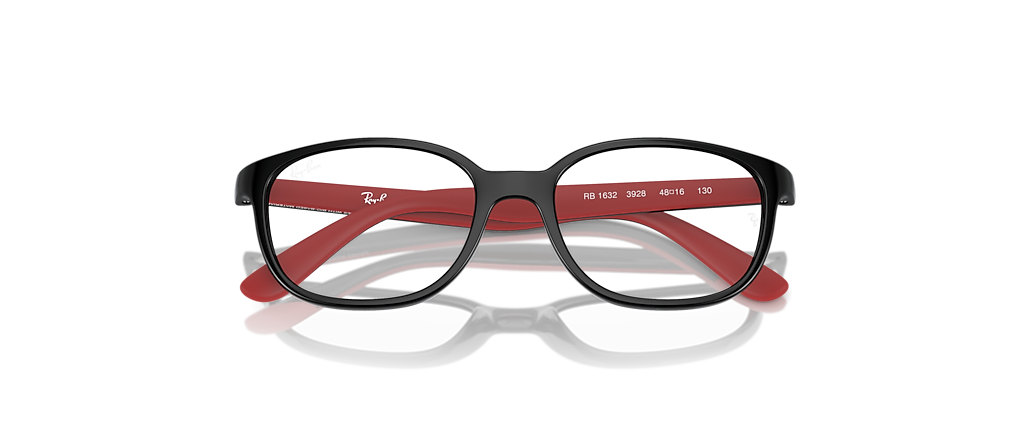 Ray-Ban RB1632 Optics Kids Bio-Based Black On Red Frames