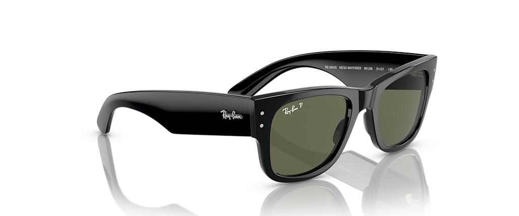 Ray-Ban RB0840S Mega Wayfarer Black Sunglasses
