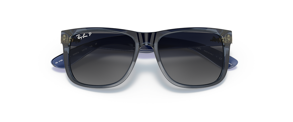 Ray-Ban RB4165 Justin Classic Transparent Blue Sunglasses Ray-Ban RB4165 Justin Classic Transparent Blue Sunglasses