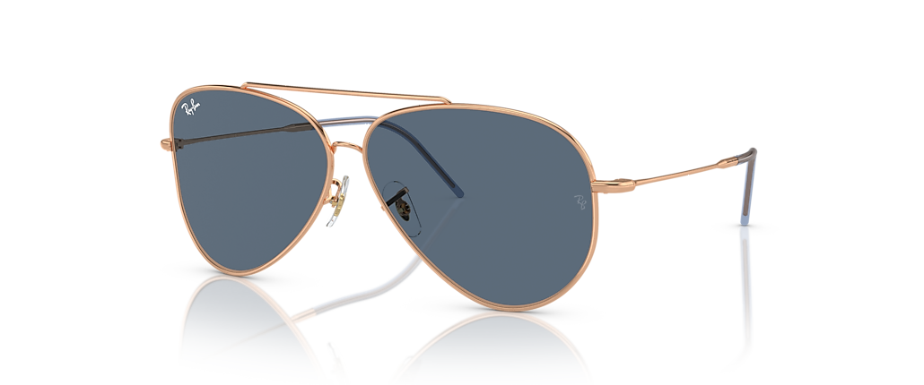 Ray-Ban RBR0101S Aviator Reverse Rose Gold Sunglasses
