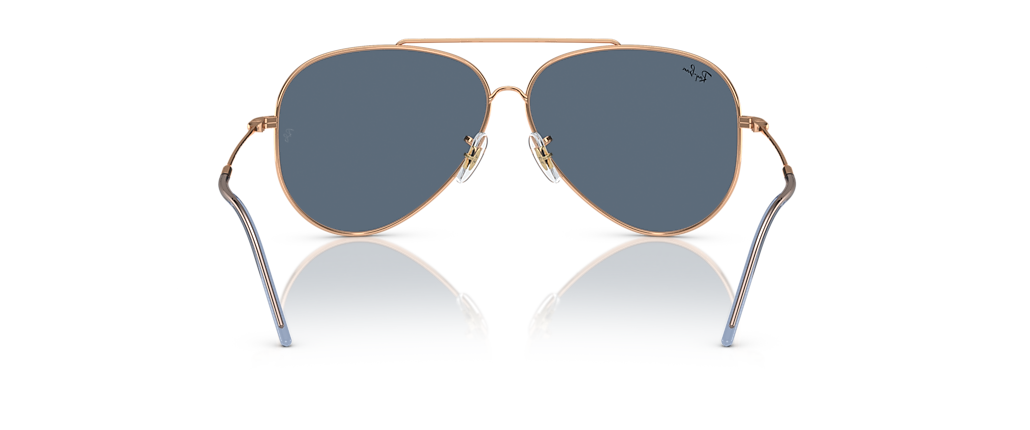 Ray-Ban RBR0101S Aviator Reverse Rose Gold Sunglasses