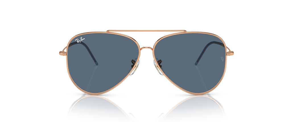 Ray-Ban RBR0101S Aviator Reverse Rose Gold Sunglasses