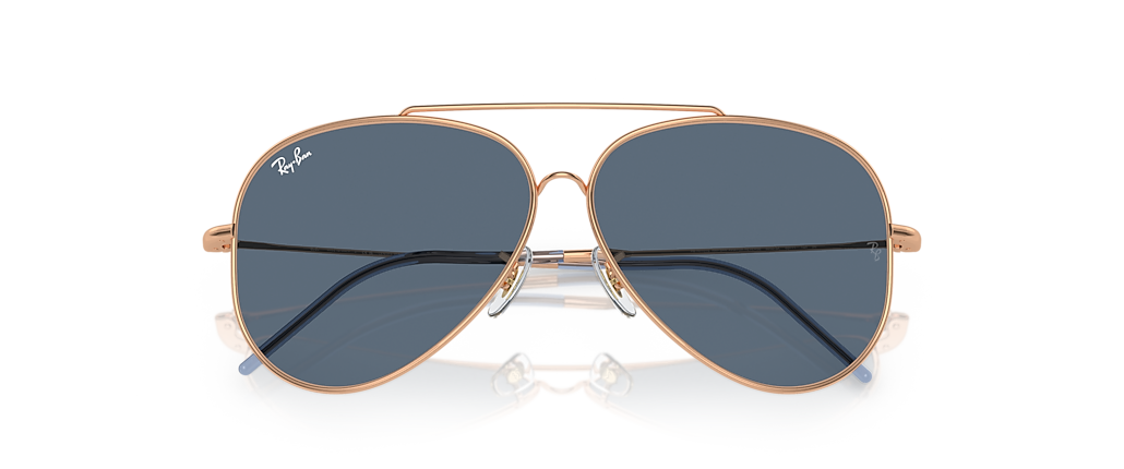 Ray-Ban RBR0101S Aviator Reverse Rose Gold Sunglasses