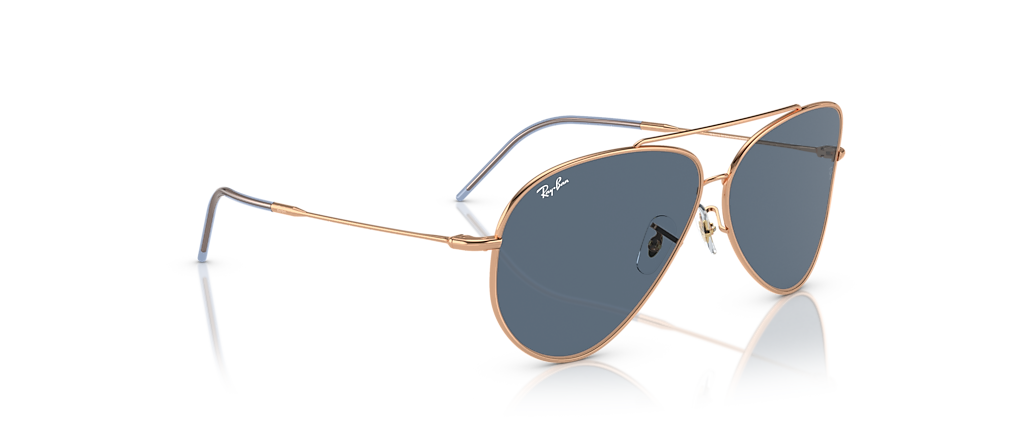 Ray-Ban RBR0101S Aviator Reverse Rose Gold Sunglasses