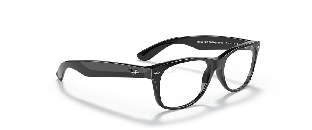 Ray-Ban RB2132 New Wayfarer Blue-Violet Light Clear Black Sunglasses Ray-Ban RB2132 New Wayfarer Blue-Violet Light Clear Black Sunglasses