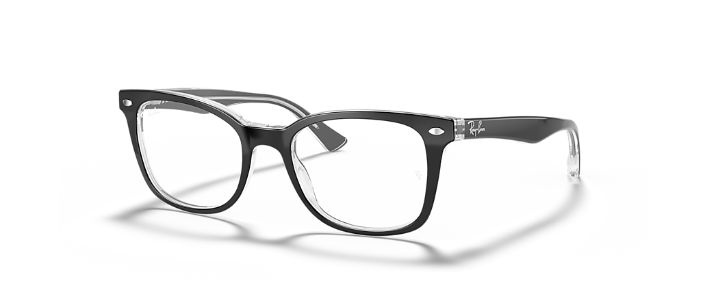 Ray-Ban RB5285 Optics Black On Transparent Frames Ray-Ban RB5285 Optics Black On Transparent Frames