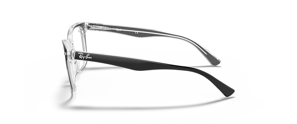 Ray-Ban RB5285 Optics Black On Transparent Frames Ray-Ban RB5285 Optics Black On Transparent Frames