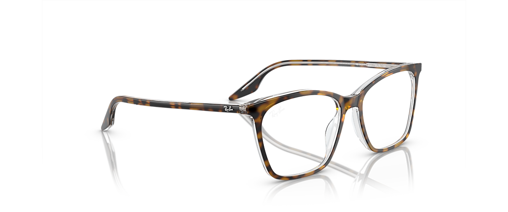 Ray-Ban RB5422F RB5422 Optics Havana On Transparent Frames Ray-Ban RB5422F RB5422 Optics Havana On Transparent Frames