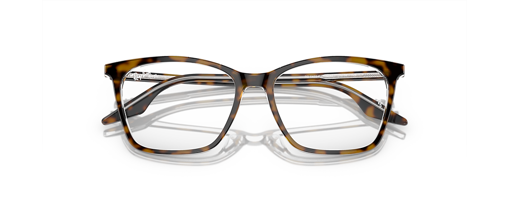 Ray-Ban RB5422F RB5422 Optics Havana On Transparent Frames Ray-Ban RB5422F RB5422 Optics Havana On Transparent Frames