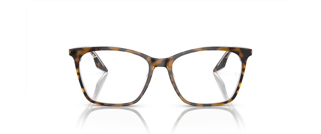 Ray-Ban RB5422F RB5422 Optics Havana On Transparent Frames Ray-Ban RB5422F RB5422 Optics Havana On Transparent Frames
