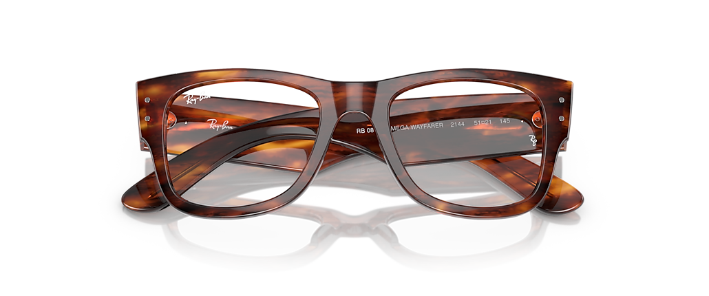 Ray-Ban RB0840V Mega Wayfarer Optics Striped Havana Frames Ray-Ban RB0840V Mega Wayfarer Optics Striped Havana Frames