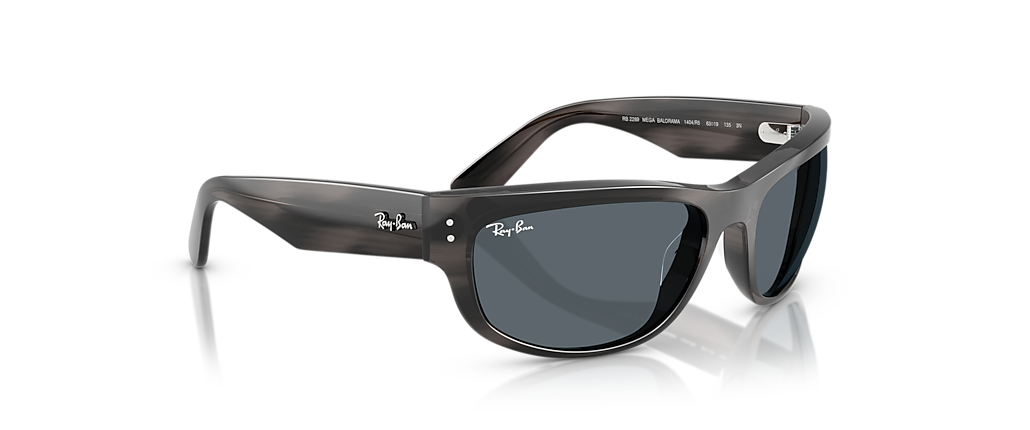 Ray-Ban RB2289 Mega Balorama Striped Gray Sunglasses