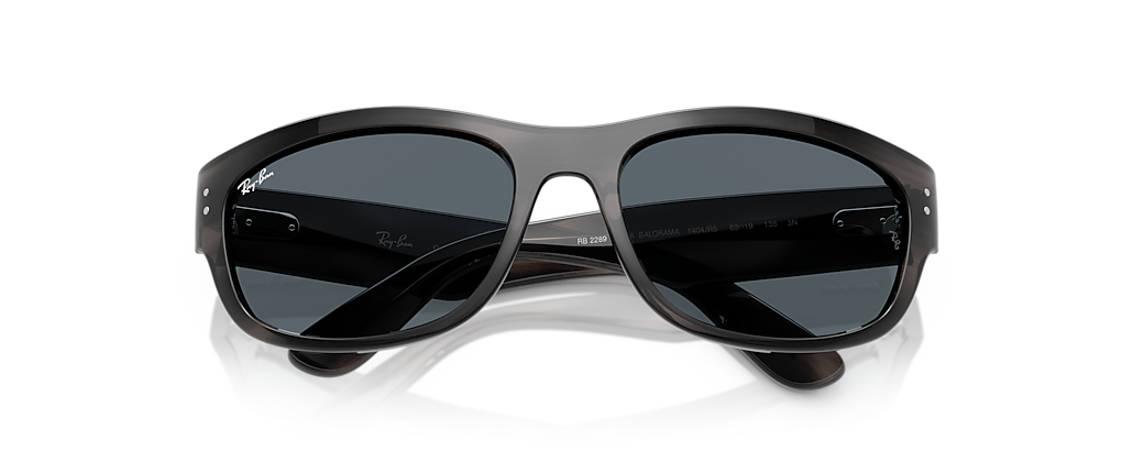 Ray-Ban RB2289 Mega Balorama Striped Gray Sunglasses