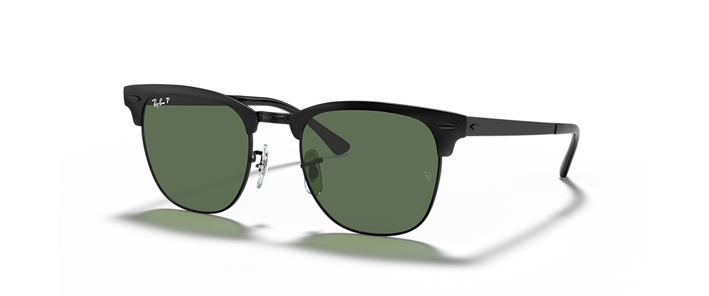 Ray-Ban RB3716 Clubmaster Metal Black Sunglasses
