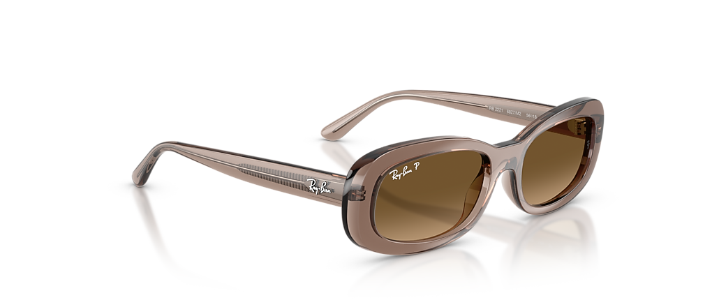Ray-Ban RB2221 Transparent Beige Sunglasses Ray-Ban RB2221 Transparent Beige Sunglasses