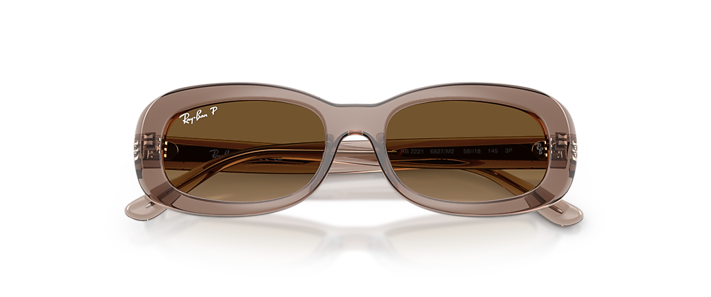 Ray-Ban RB2221 Transparent Beige Sunglasses Ray-Ban RB2221 Transparent Beige Sunglasses