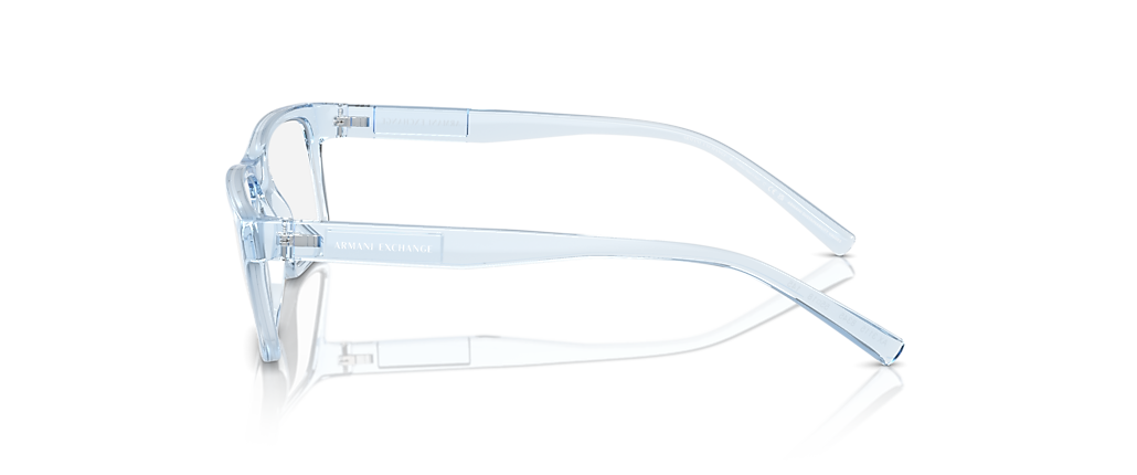 Armani Exchange AX3115 Shiny Transparent Blue Frames