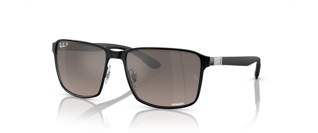 Ray-Ban RB3721CH Chromance Black On Black Sunglasses Ray-Ban RB3721CH Chromance Black On Black Sunglasses