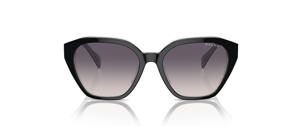 Ralph RA5315U Shiny Black On Opal Grey Sunglasses Ralph RA5315U Shiny Black On Opal Grey Sunglasses