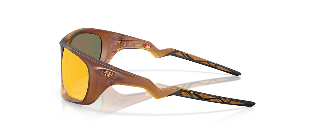 Oakley OO9431 Kylian Mbappé Signature Series Lateralis Matte Dark Amber Sunglasses