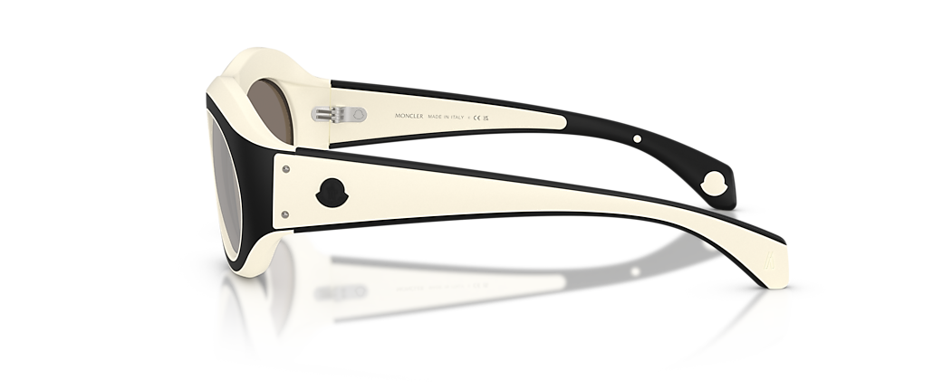 Moncler ME8015U Ramillon Matte Butter/Matte Black Sunglasses