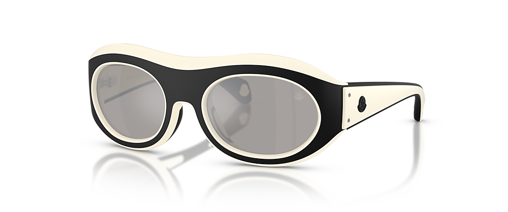 Moncler ME8015U Ramillon Matte Butter/Matte Black Sunglasses