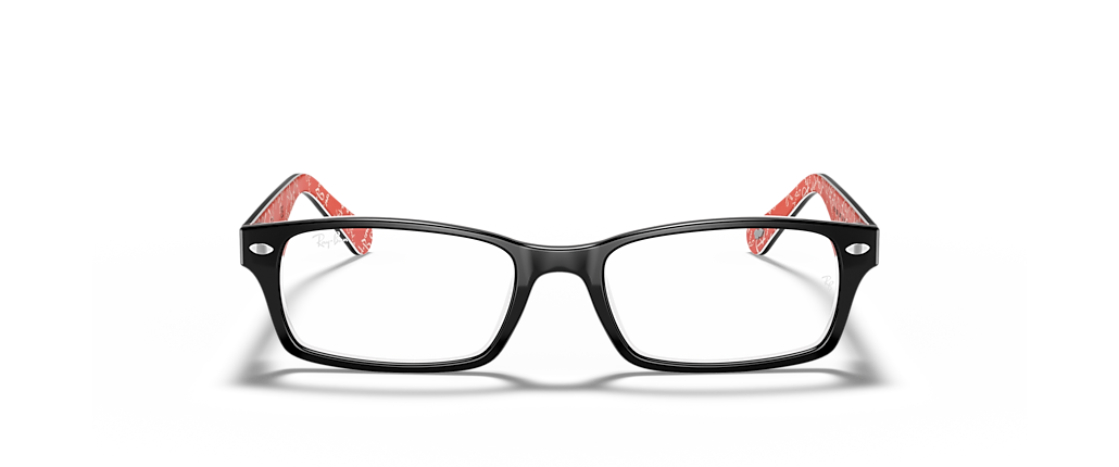 Ray-Ban RB5206 Optics Black On Red Frames Ray-Ban RB5206 Optics Black On Red Frames