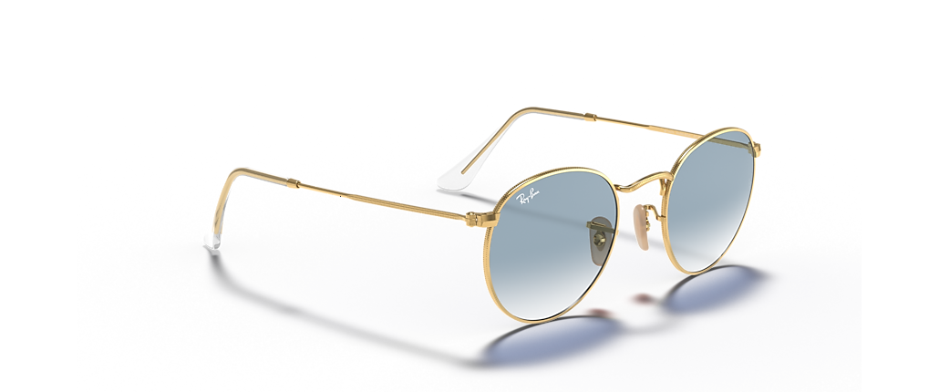 Ray-Ban RB3447N Round Flat Lenses Arista Gold Sunglasses