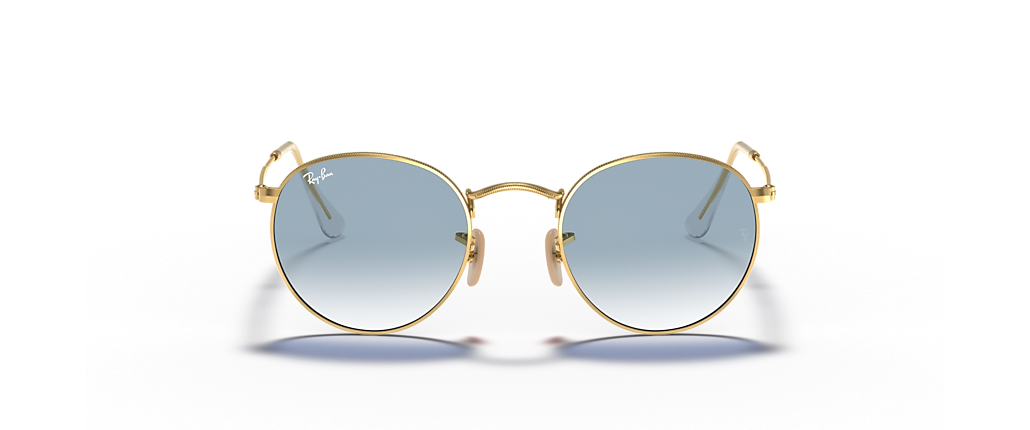 Ray-Ban RB3447N Round Flat Lenses Arista Gold Sunglasses