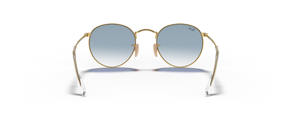 Ray-Ban RB3447N Round Flat Lenses Arista Gold Sunglasses