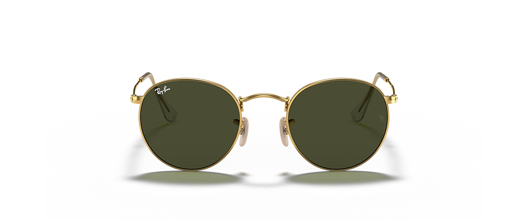 Ray-Ban RB3447 Round Metal Arista Gold Sunglasses