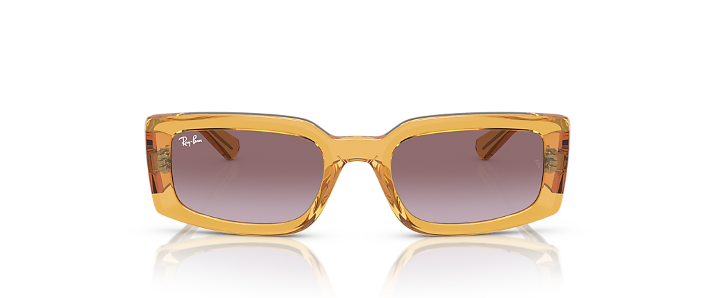 Ray-Ban RB4395 Kiliane Bio-Based Transparent Yellow Sunglasses Ray-Ban RB4395 Kiliane Bio-Based Transparent Yellow Sunglasses