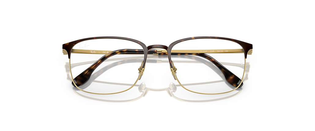 Ray-Ban RB6494 Optics Havana On Gold Frames