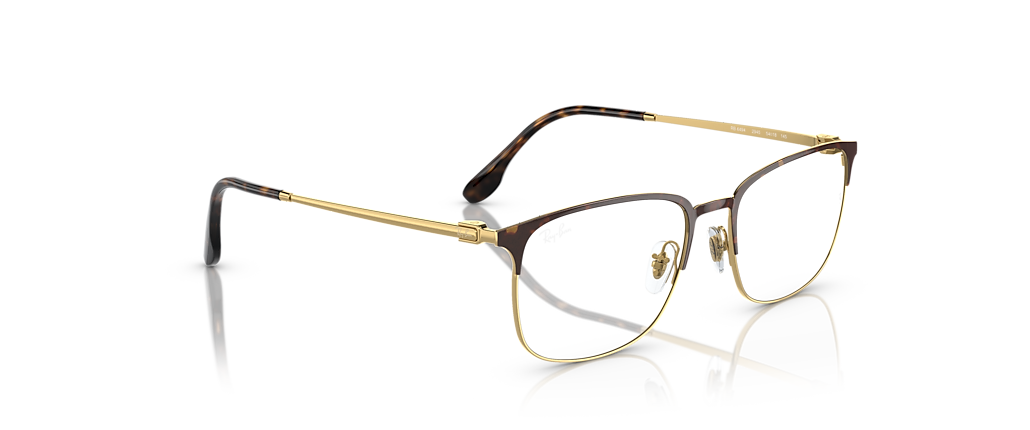 Ray-Ban RB6494 Optics Havana On Gold Frames