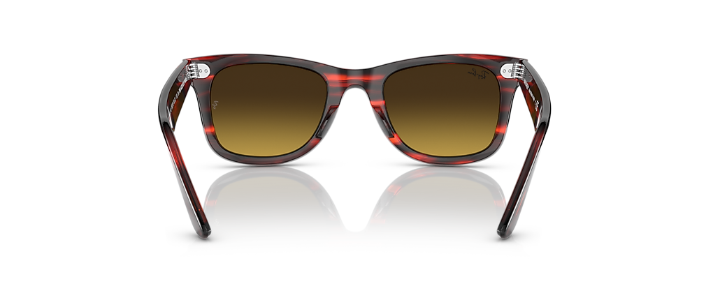 Ray-Ban RB2140 Original Wayfarer Bio-Based Striped Red Sunglasses Ray-Ban RB2140 Original Wayfarer Bio-Based Striped Red Sunglasses