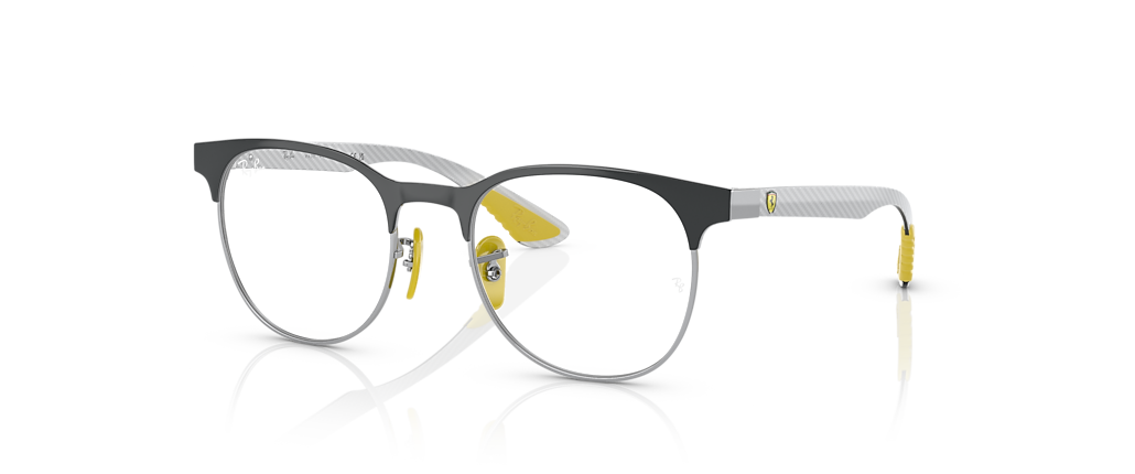 Ray-Ban RB8327VM RB8327M Optics Scuderia Ferrari Collection Grey On Silver Frames Ray-Ban RB8327VM RB8327M Optics Scuderia Ferrari Collection Grey On Silver Frames