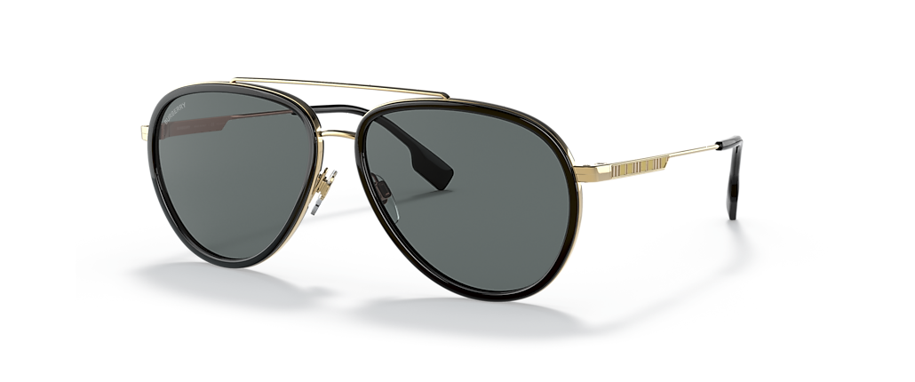 Burberry BE3125 Oliver Gold Sunglasses