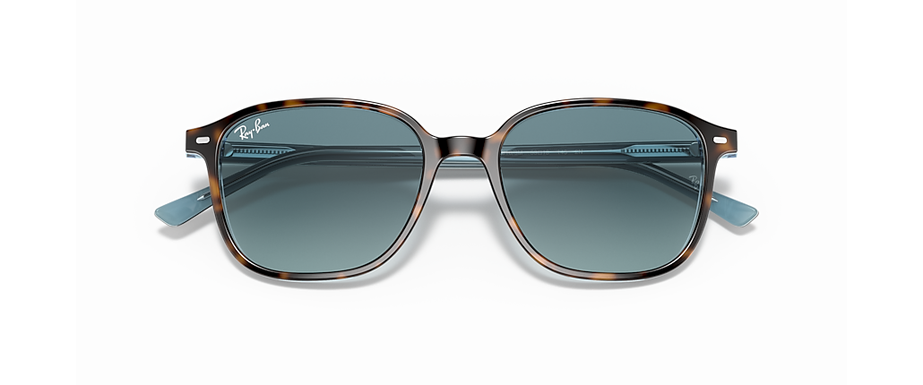 Ray-Ban RB2193 Leonard Havana On Light Blue Sunglasses Ray-Ban RB2193 Leonard Havana On Light Blue Sunglasses