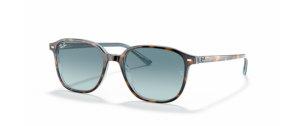 Ray-Ban RB2193 Leonard Havana On Light Blue Sunglasses Ray-Ban RB2193 Leonard Havana On Light Blue Sunglasses