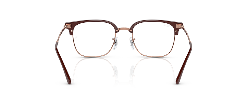 Ray-Ban RB7216 New Clubmaster Optics Bordeaux On Rose Gold Frames Ray-Ban RB7216 New Clubmaster Optics Bordeaux On Rose Gold Frames