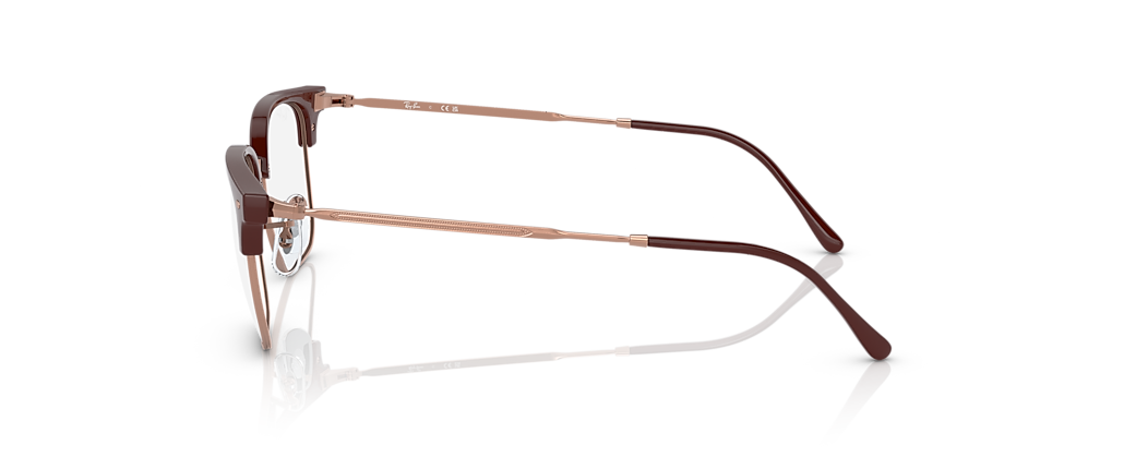 Ray-Ban RB7216 New Clubmaster Optics Bordeaux On Rose Gold Frames Ray-Ban RB7216 New Clubmaster Optics Bordeaux On Rose Gold Frames