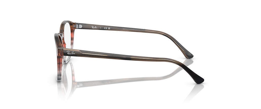 Ray-Ban RB5417 Optics Striped Brown & Red Frames