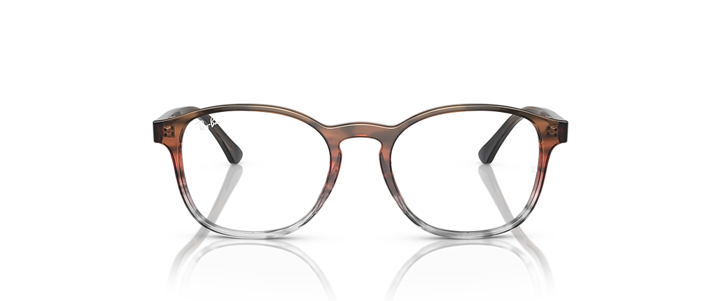 Ray-Ban RB5417 Optics Striped Brown & Red Frames