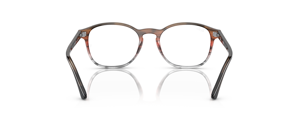 Ray-Ban RB5417 Optics Striped Brown & Red Frames