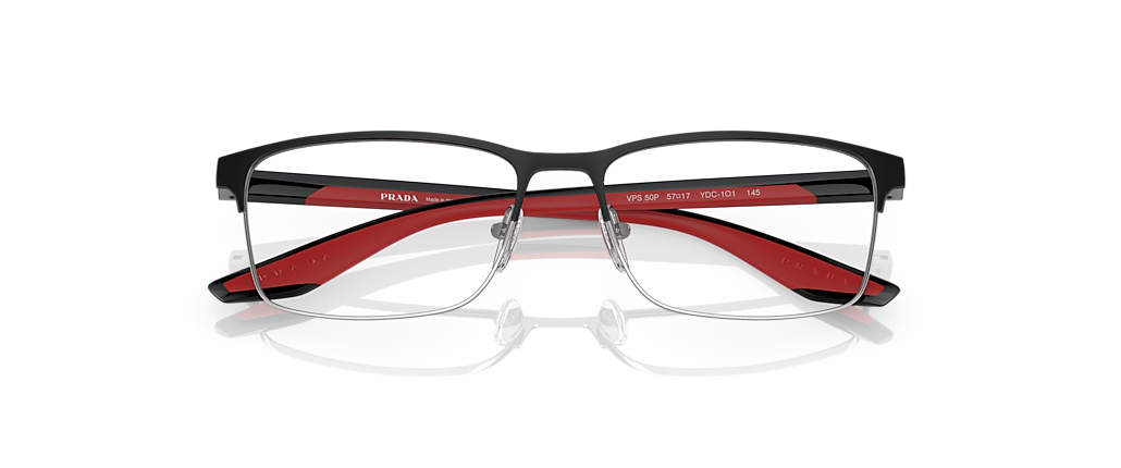 Prada Linea Rossa PS 50PV Black/Silver Frames Prada Linea Rossa PS 50PV Black/Silver Frames