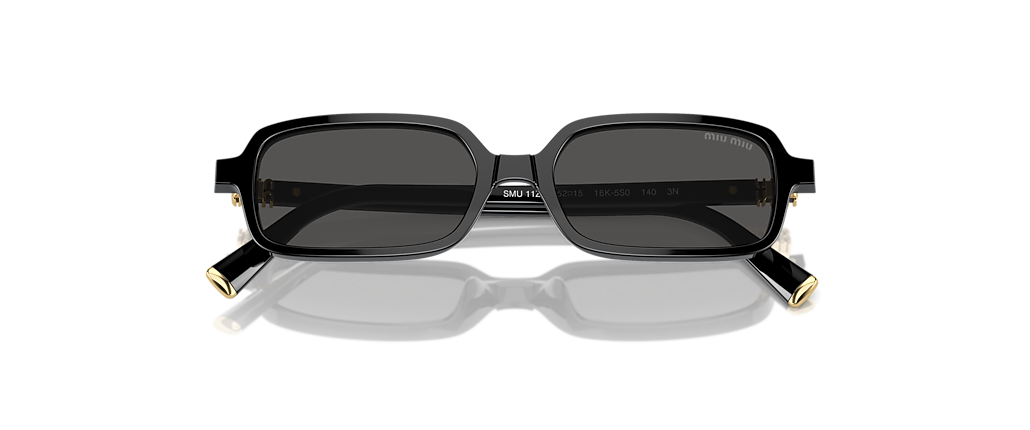 Miu Miu MU 11ZSF Black Sunglasses