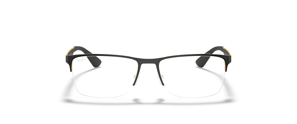 Ray-Ban RB6335 Optics Black On Gold Frames Ray-Ban RB6335 Optics Black On Gold Frames