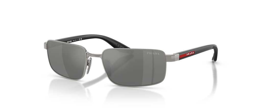 Prada Linea Rossa PS B54S Metal Grey Sunglasses