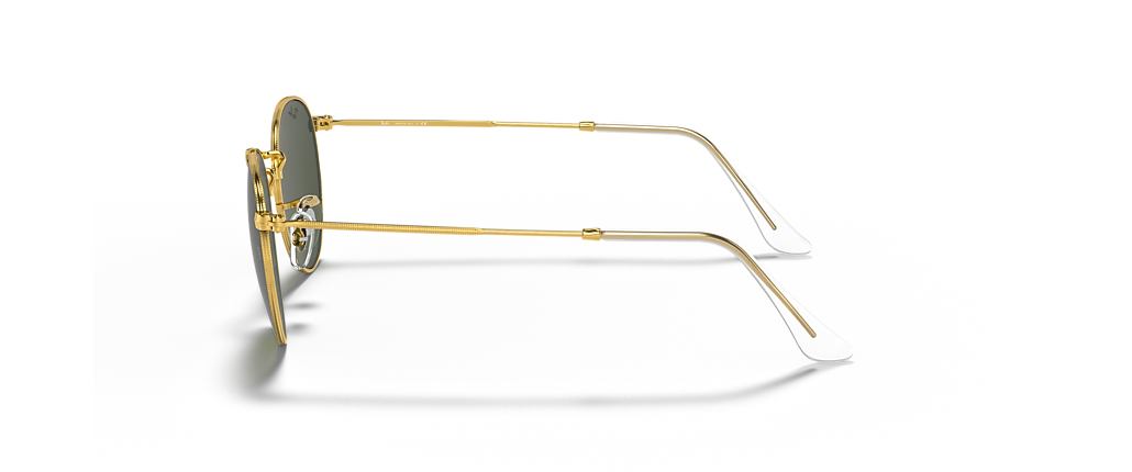 Ray-Ban RB3447 Round Metal Legend Gold Gold Sunglasses